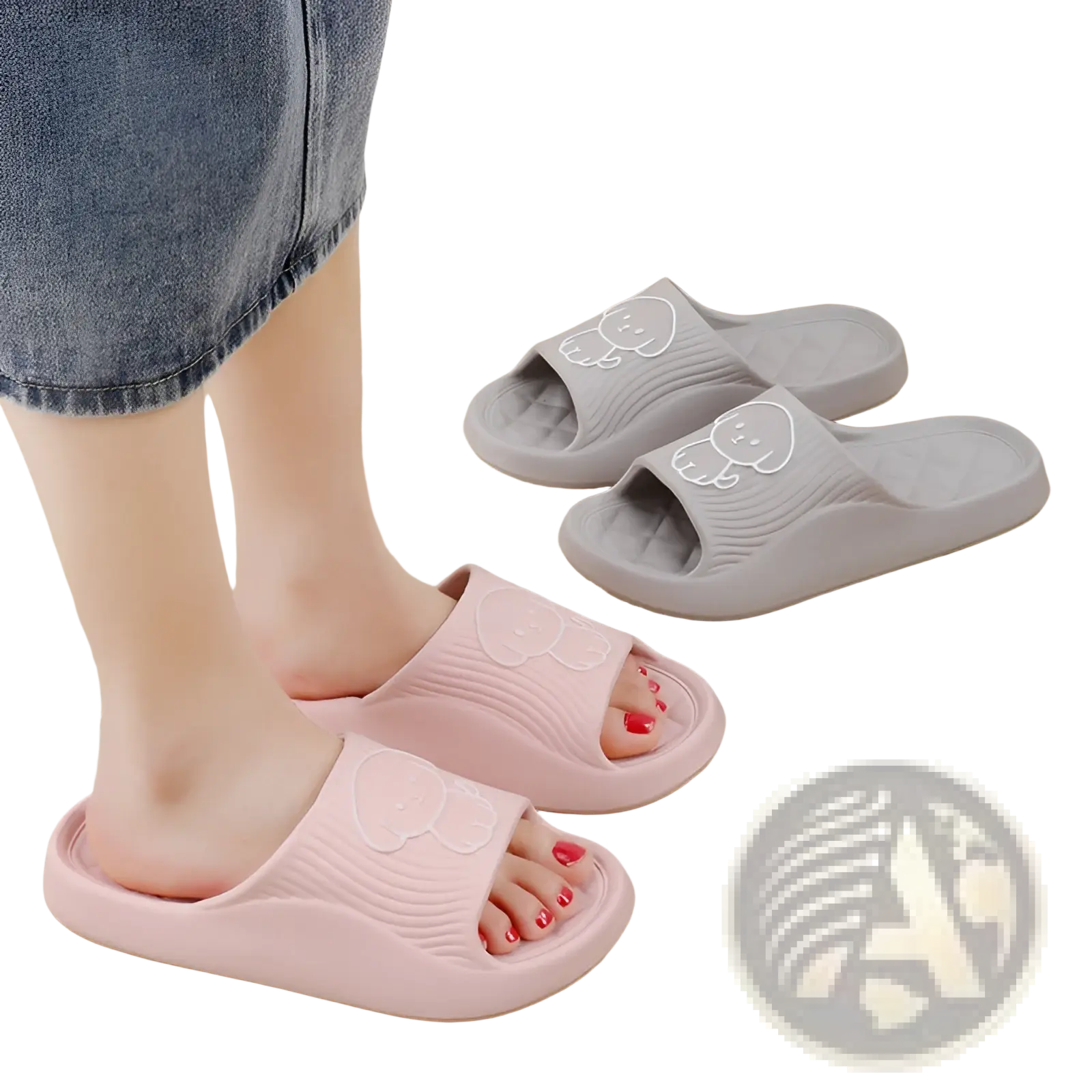 Dog Cartoon Slide Sandals Non Slip Eva House Shoes