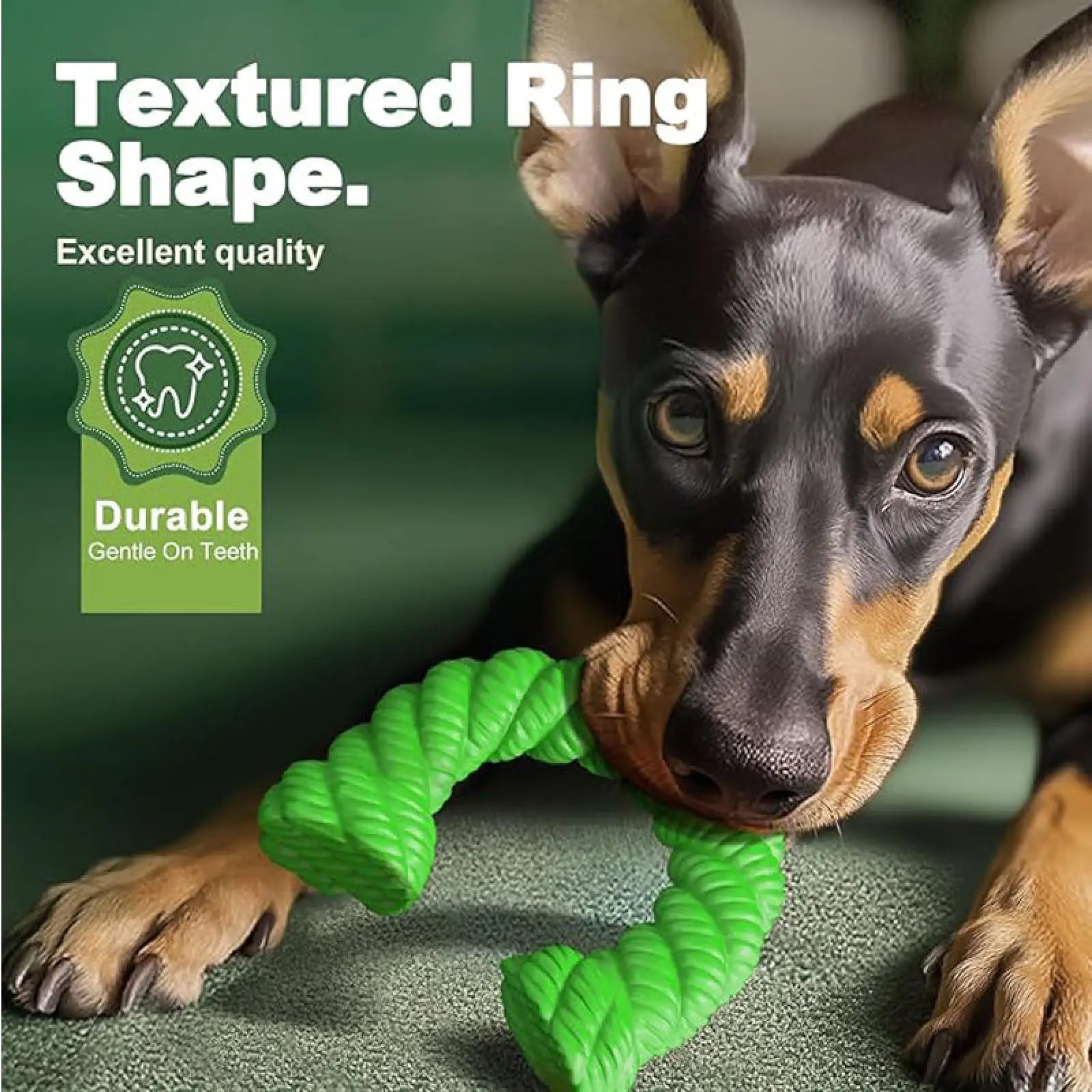 Dog Chew Toys for Aggressive Chewers Horseshoe Rubber