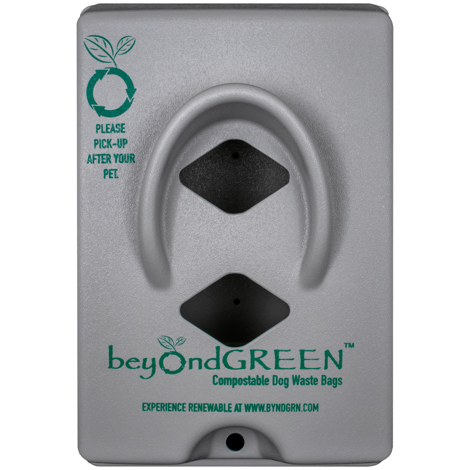 Dog Poop Bag Dispenser – Wall & Pole Mount | Dog Waste Station | Front-Load | Made in USA | beyondGREEN