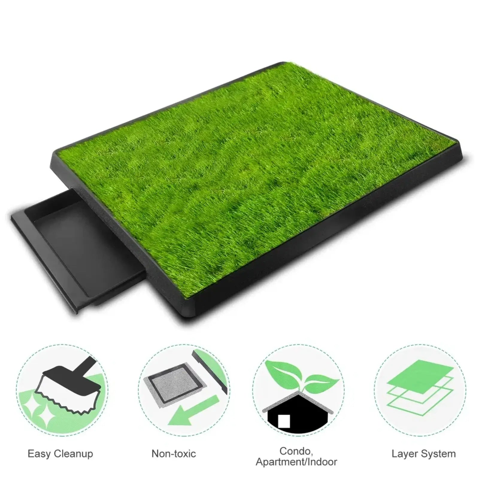 Dog Potty Grass Mat Indoor Puppy Training Pad 25x20