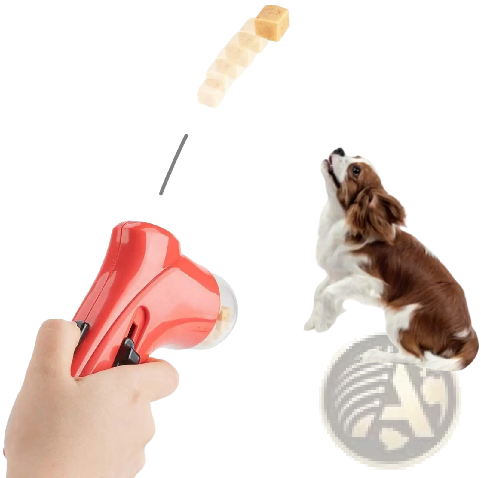 Dog Treat Launcher Handheld Pet Snack Feeder Toy