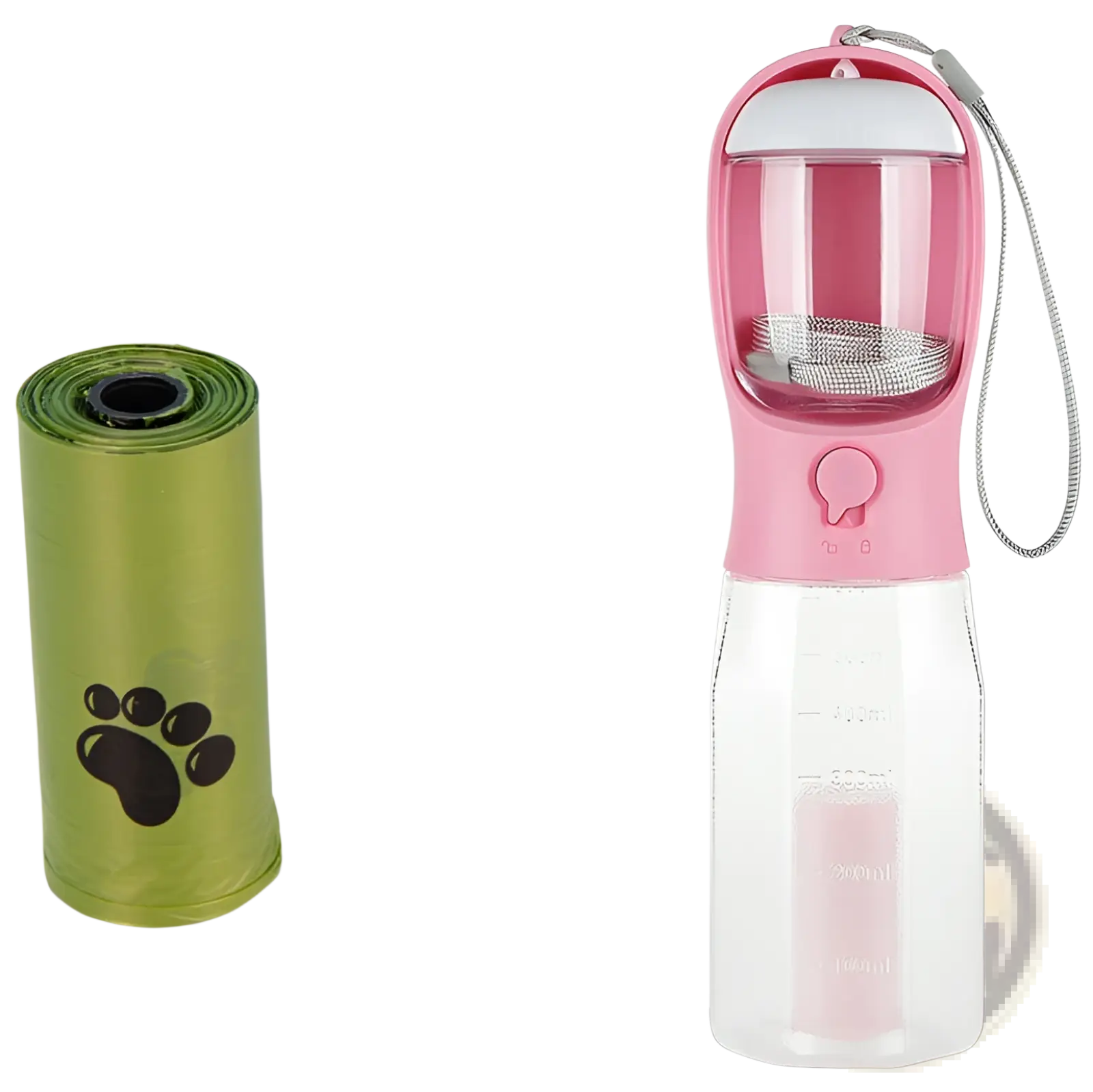 Dog Water Bottle 3 in 1 Portable Feeder with Poop Bag