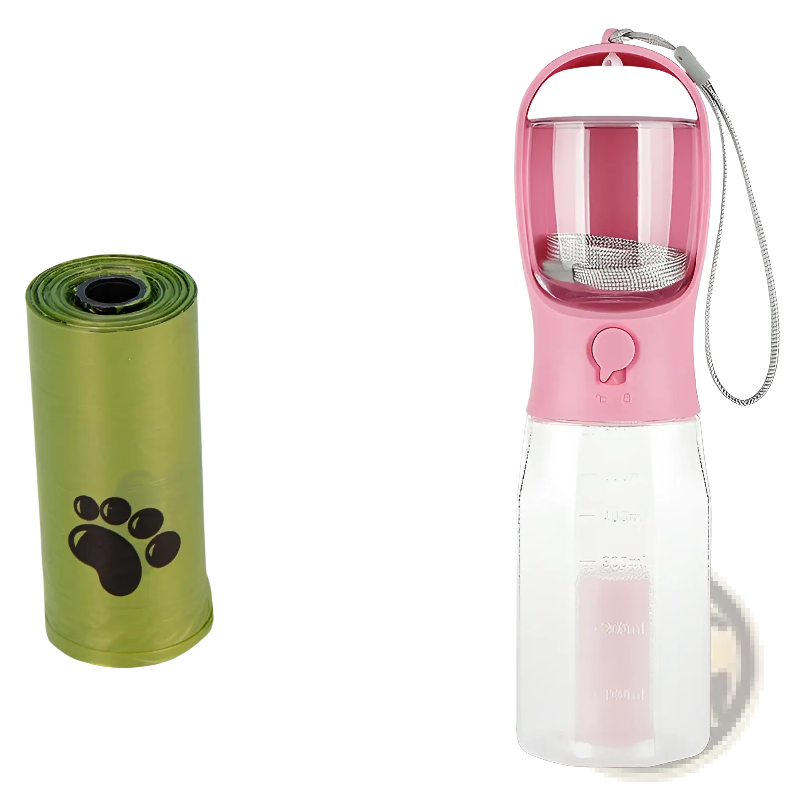 Dog Water Bottle 3 in 1 Portable Feeder with Poop Bag