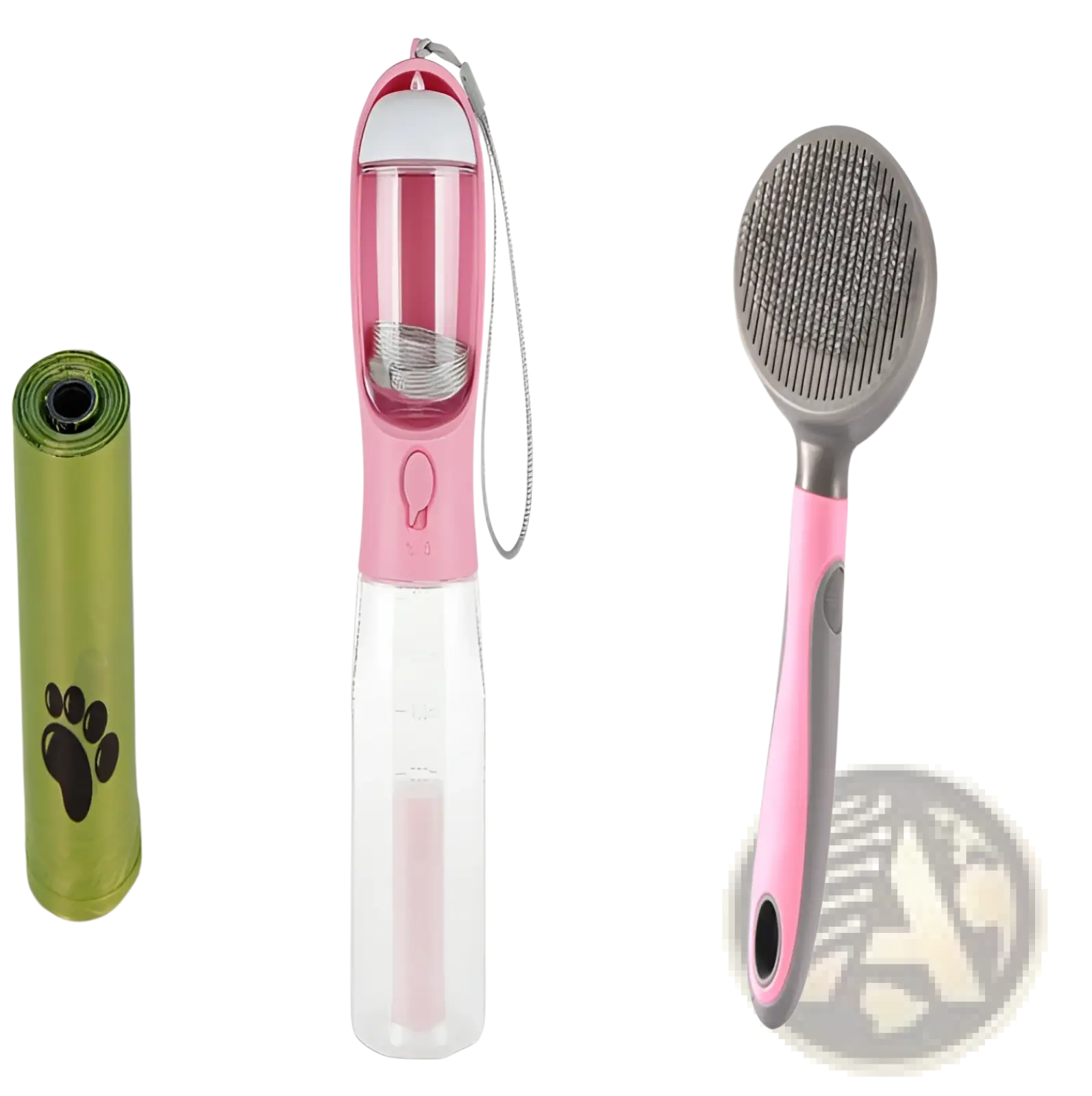 Dog Water Bottle 3 in 1 Portable Feeder with Poop Bag