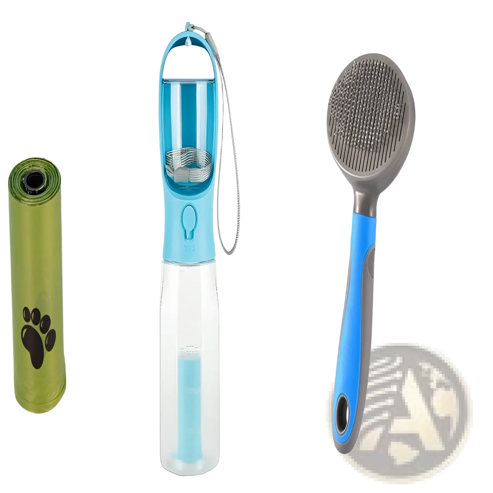 Dog Water Bottle 3 in 1 Portable Feeder with Poop Bag