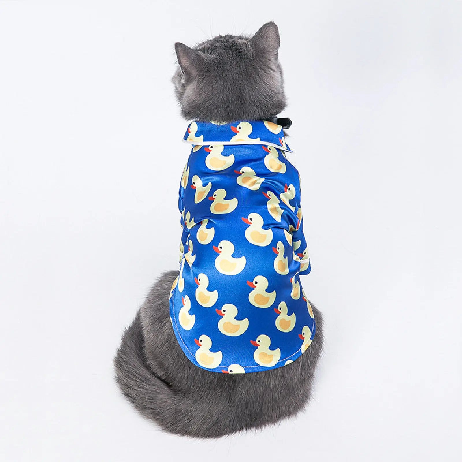 Duck Print Dog Pajamas Polyester Pet Home Wear