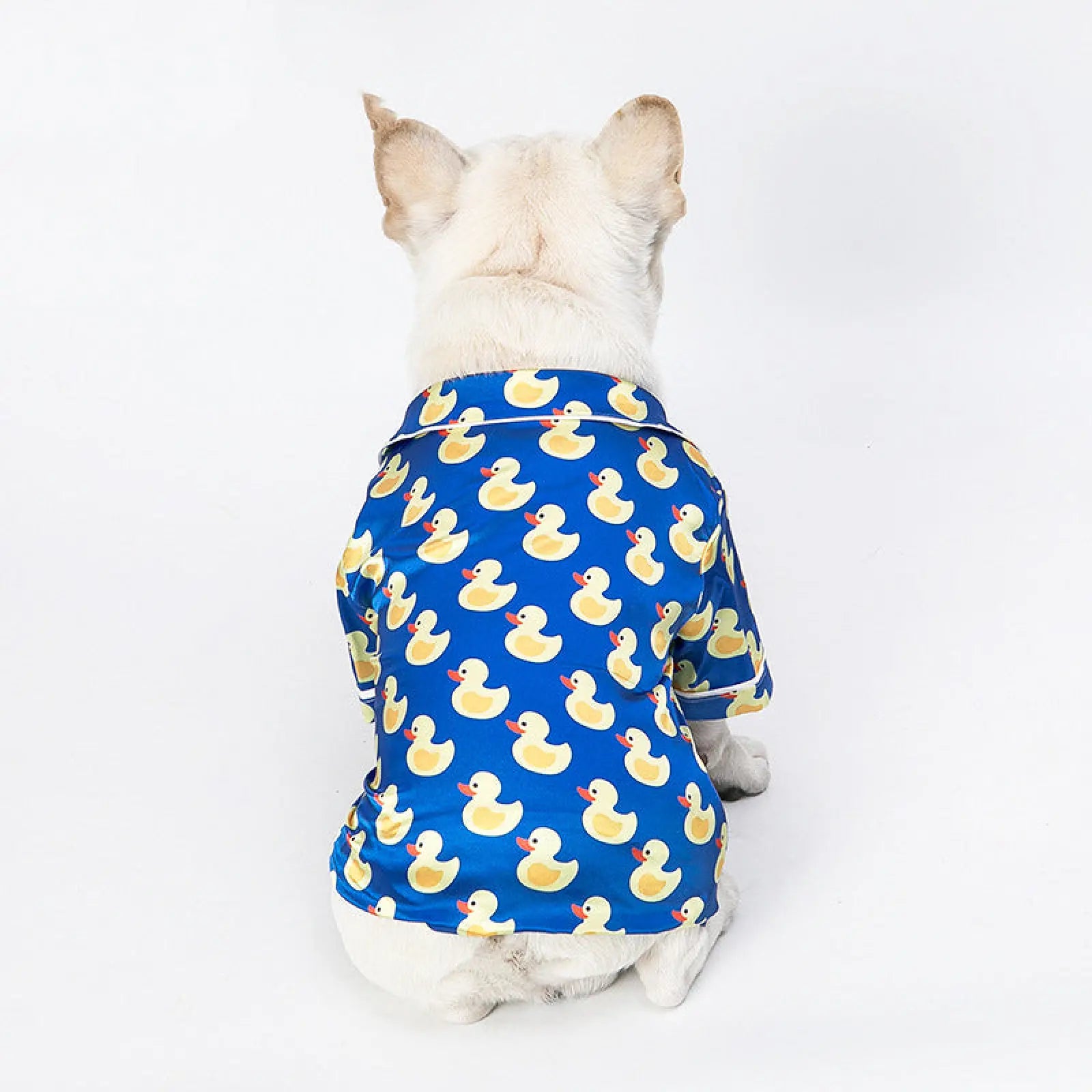 Duck Print Dog Pajamas Polyester Pet Home Wear