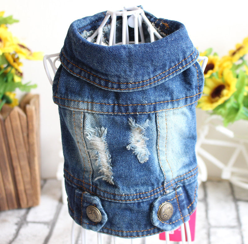 Dog Denim Jacket — 9 Styles, Sizes XS–2XL