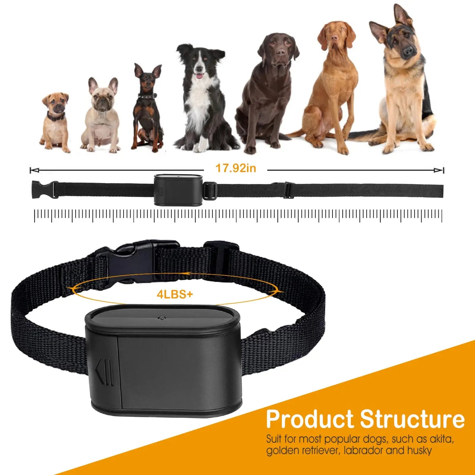 Electric Dog Fence System with Water Resistant Collar