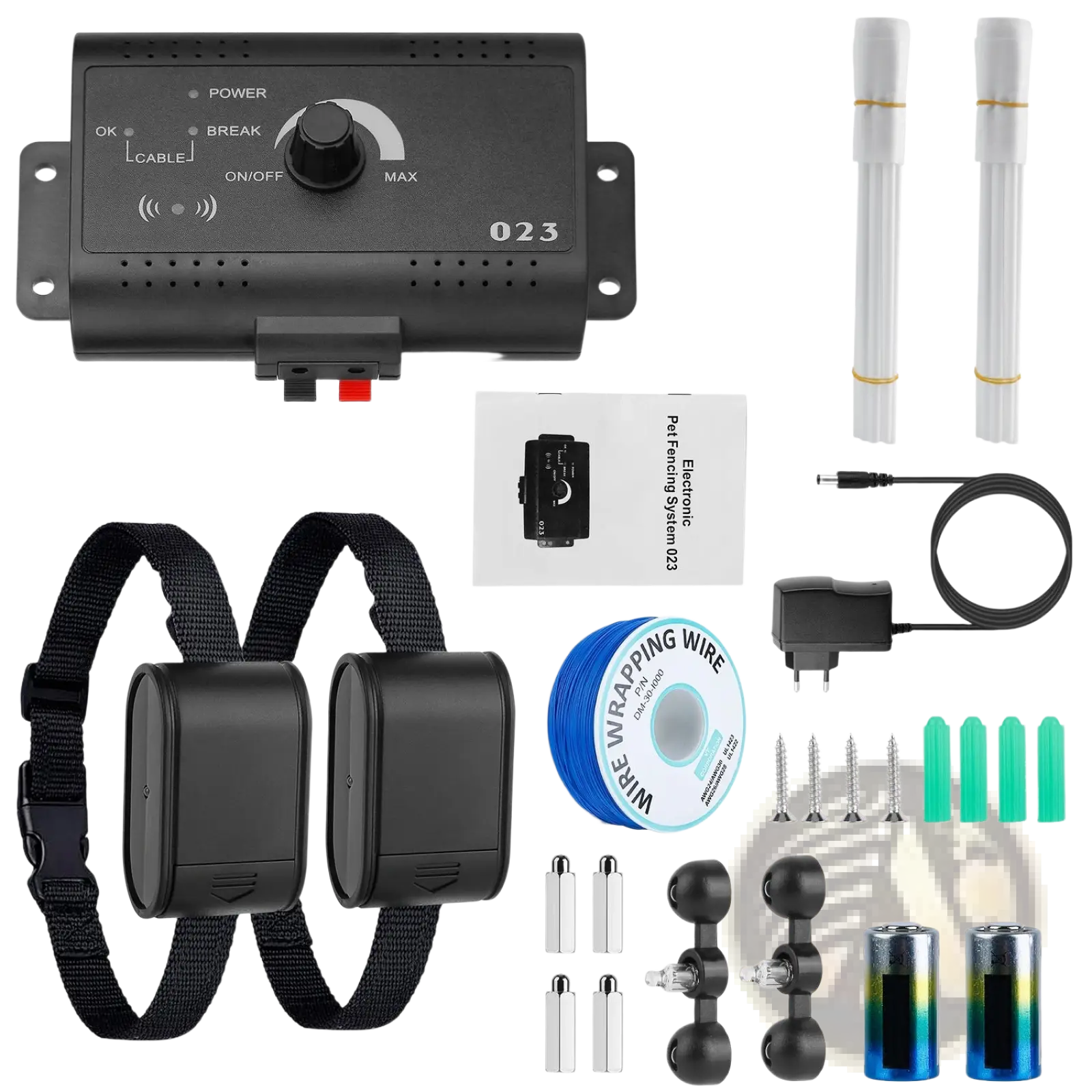 Electric Dog Fence System with Water Resistant Collar