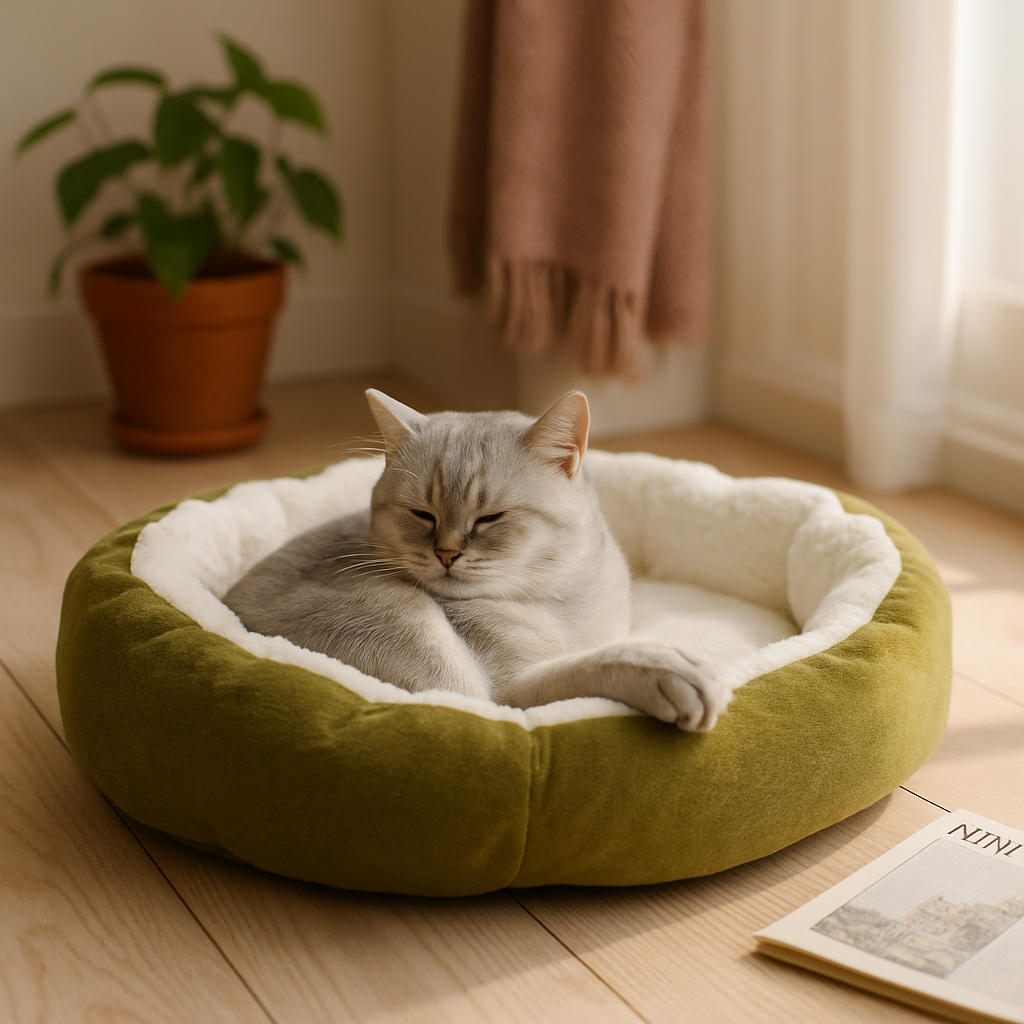 Pet Dog Bed: Soft Fleece Nest for Small Dogs