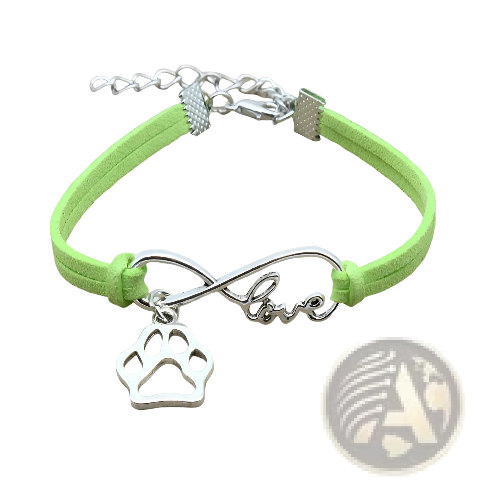 Hand-woven Infinite Love Pet Paw Suede Bracelet