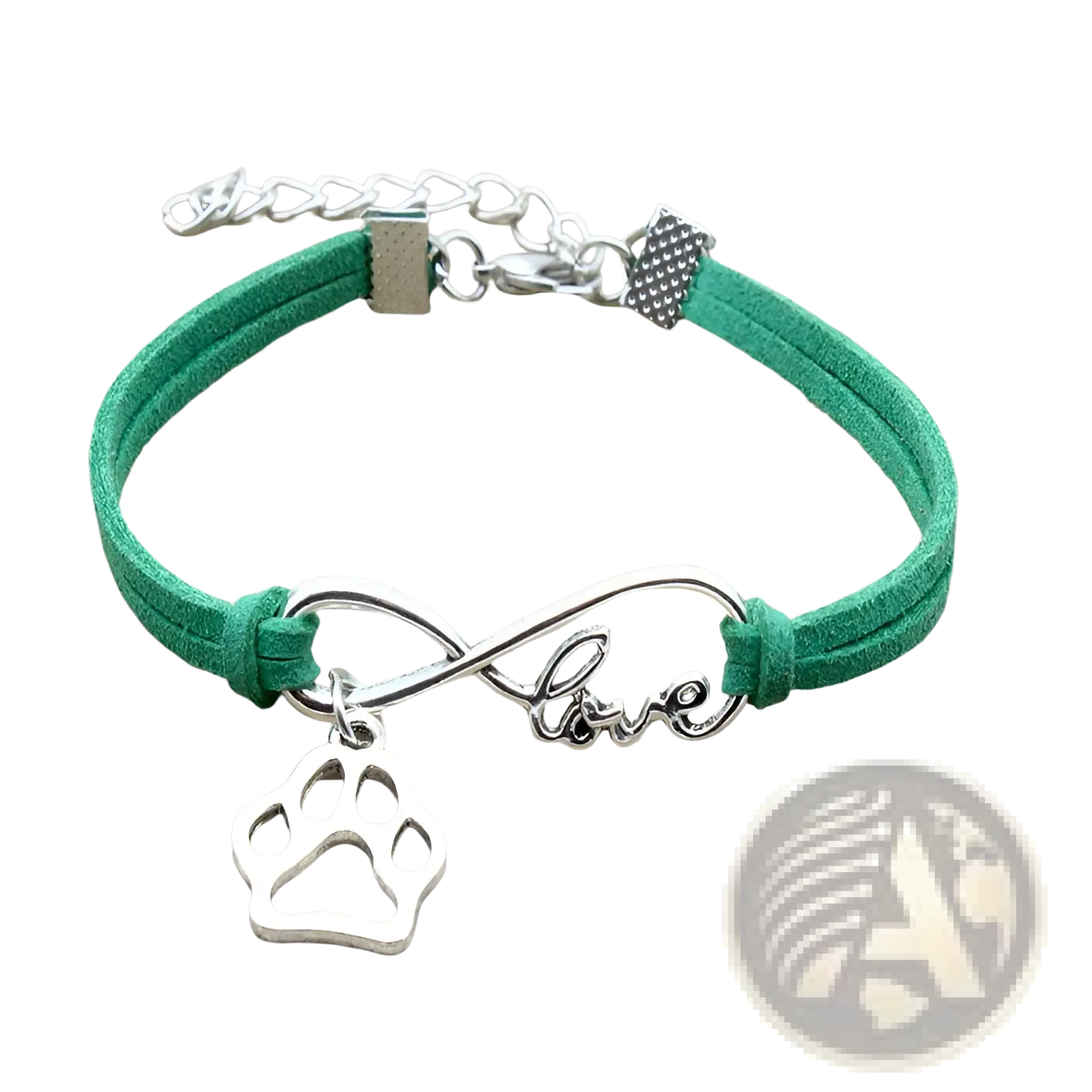Hand-woven Infinite Love Pet Paw Suede Bracelet