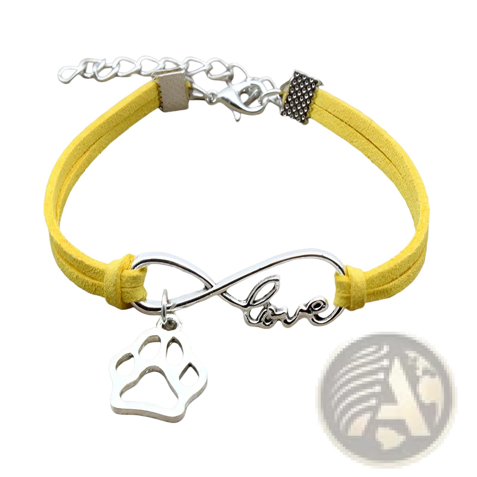 Hand-woven Infinite Love Pet Paw Suede Bracelet