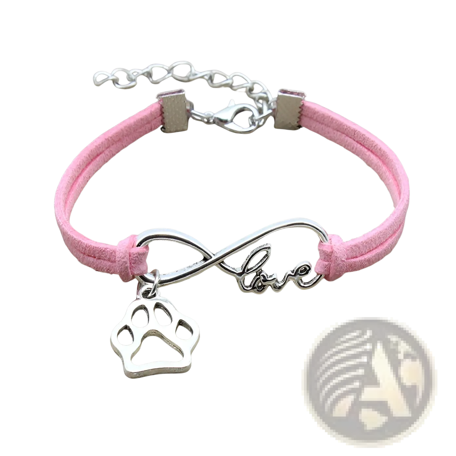 Hand-woven Infinite Love Pet Paw Suede Bracelet