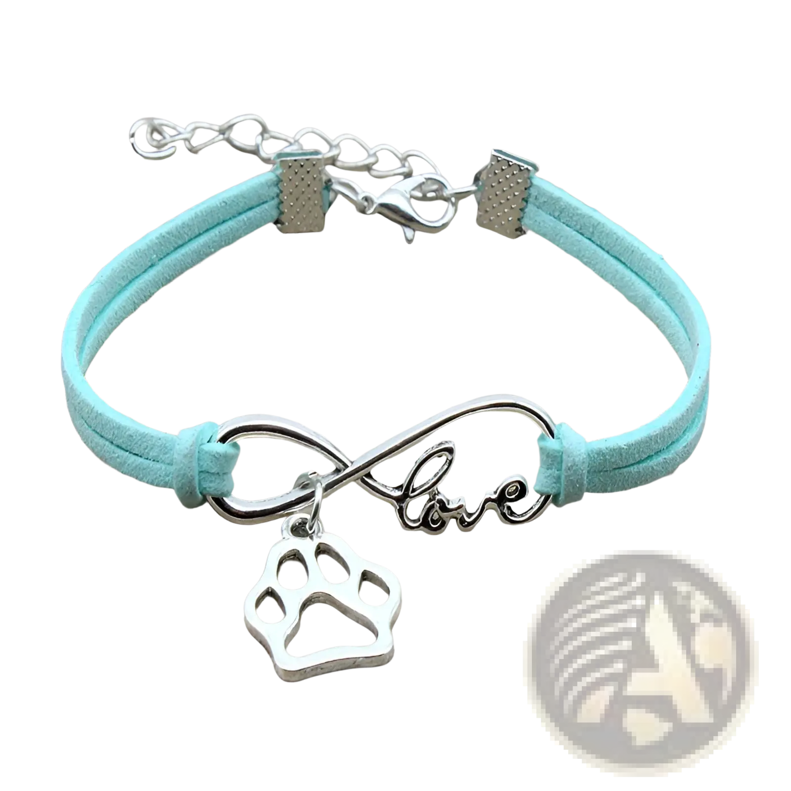 Hand-woven Infinite Love Pet Paw Suede Bracelet