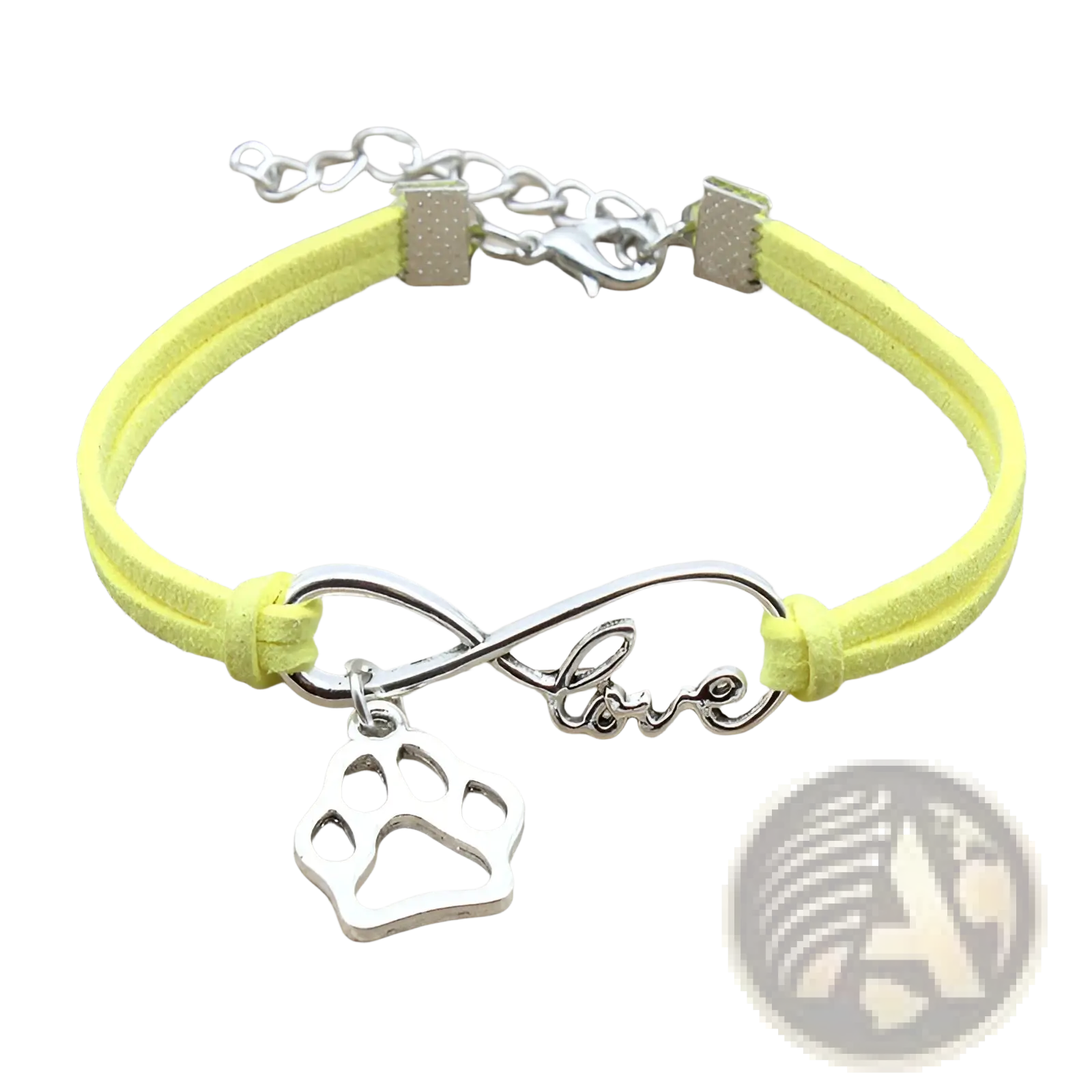 Hand-woven Infinite Love Pet Paw Suede Bracelet