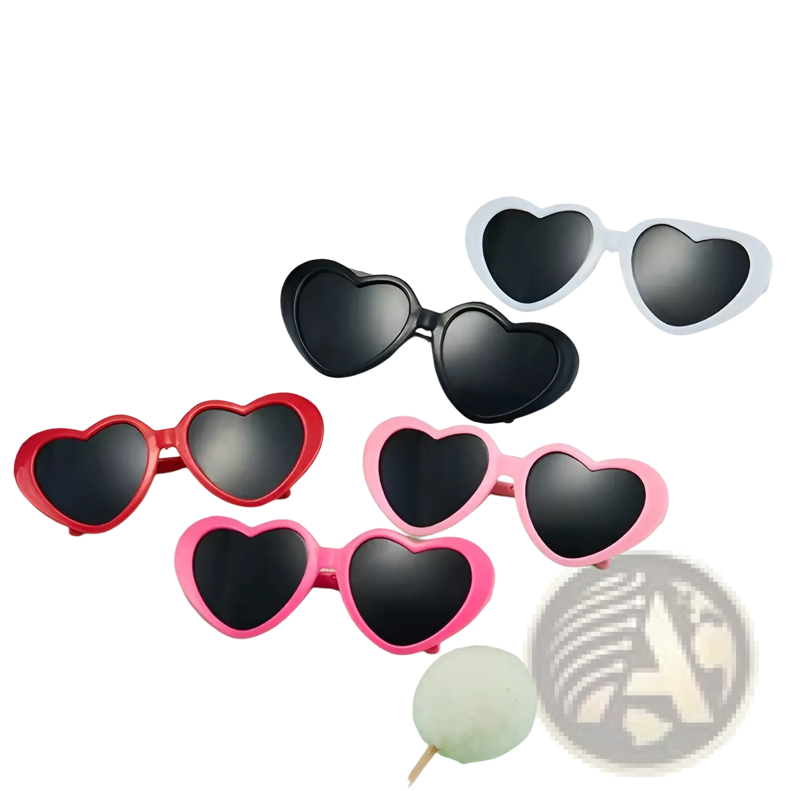 Heart Shaped Fashion Sunglasses for Pets and Dolls