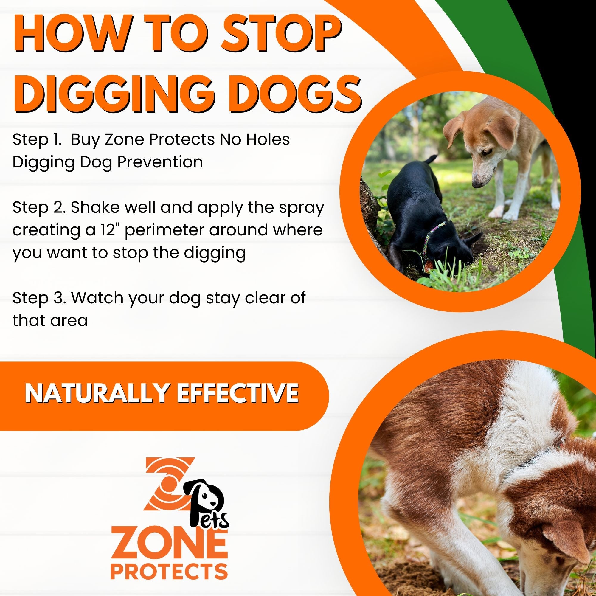 No Holes! Digging Dog Prevention; Twin Spray Bundle