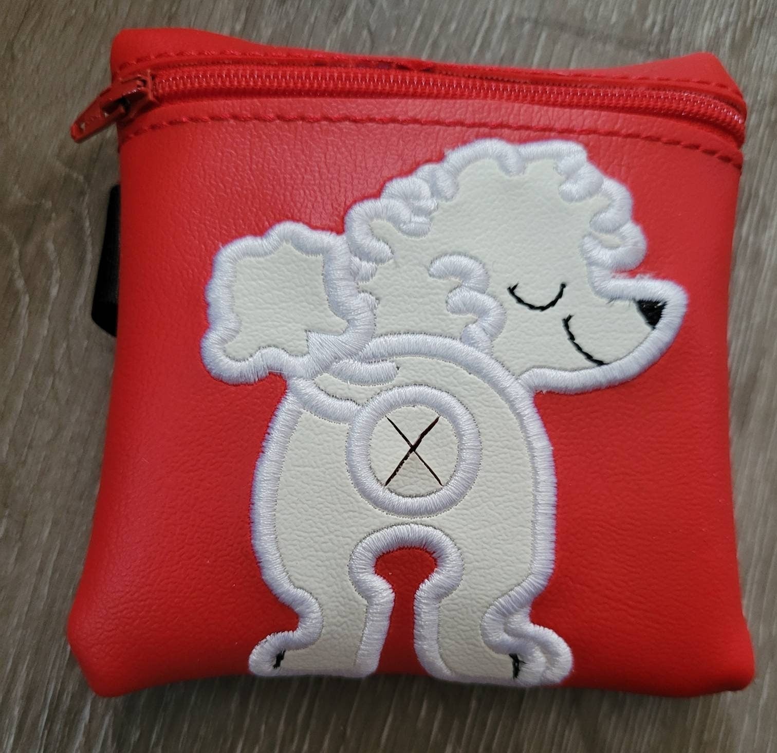 Poodle Poop Bag Pouch - gift for dog lover - Zippered poop bag holder- Gift for Dog Walker - veterinarian - dog groomer