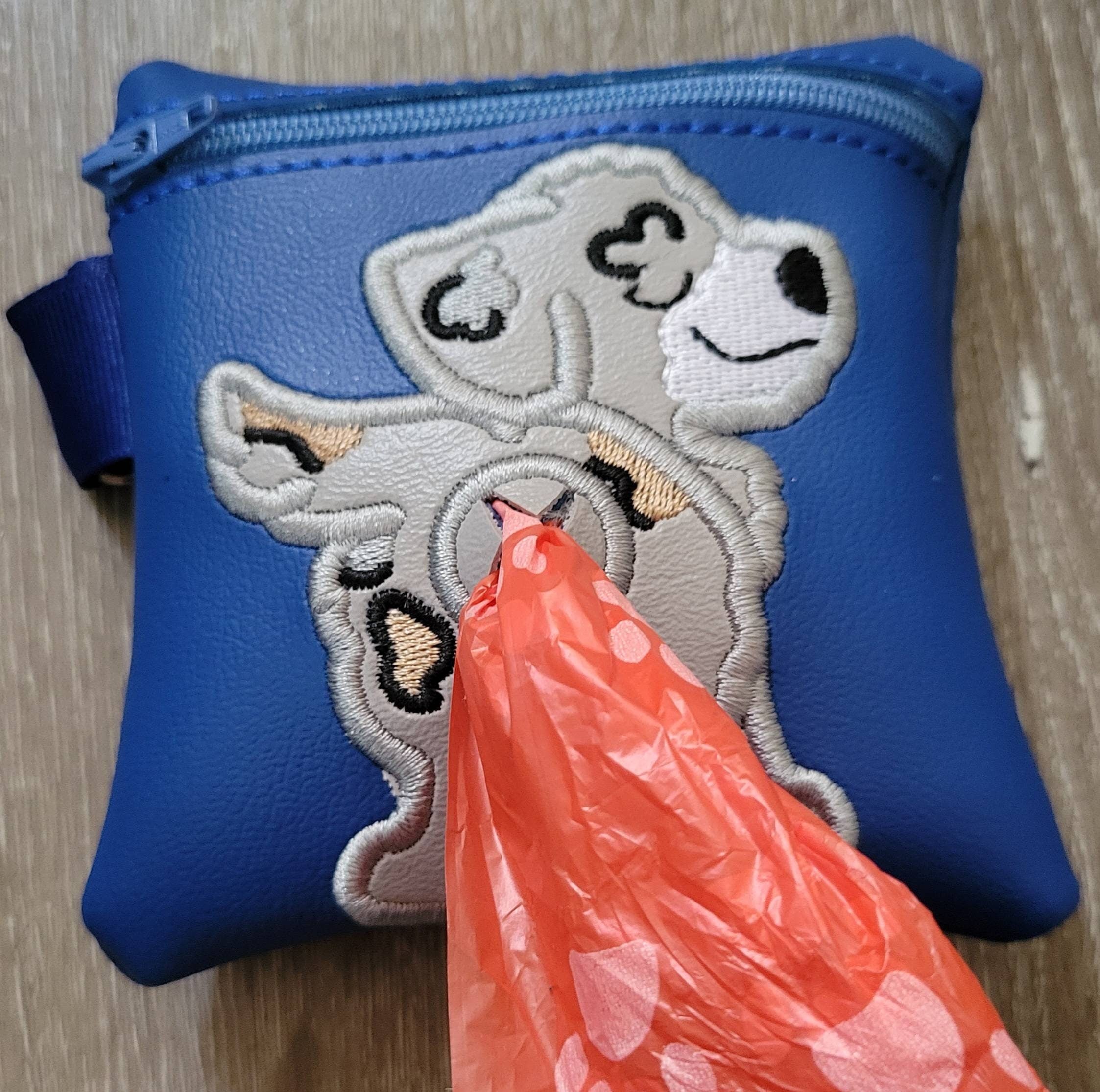 Aussie Doodle Poop Bag Pouch - gift for dog lover - Zippered poop bag holder- Gift for Dog Walker - veterinarian - dog groomer