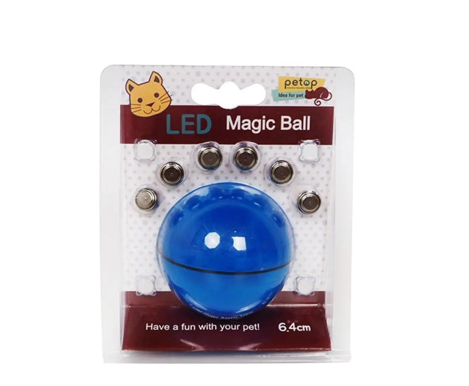 Interactive Led Cat Toy Ball with Catnip and Feathers