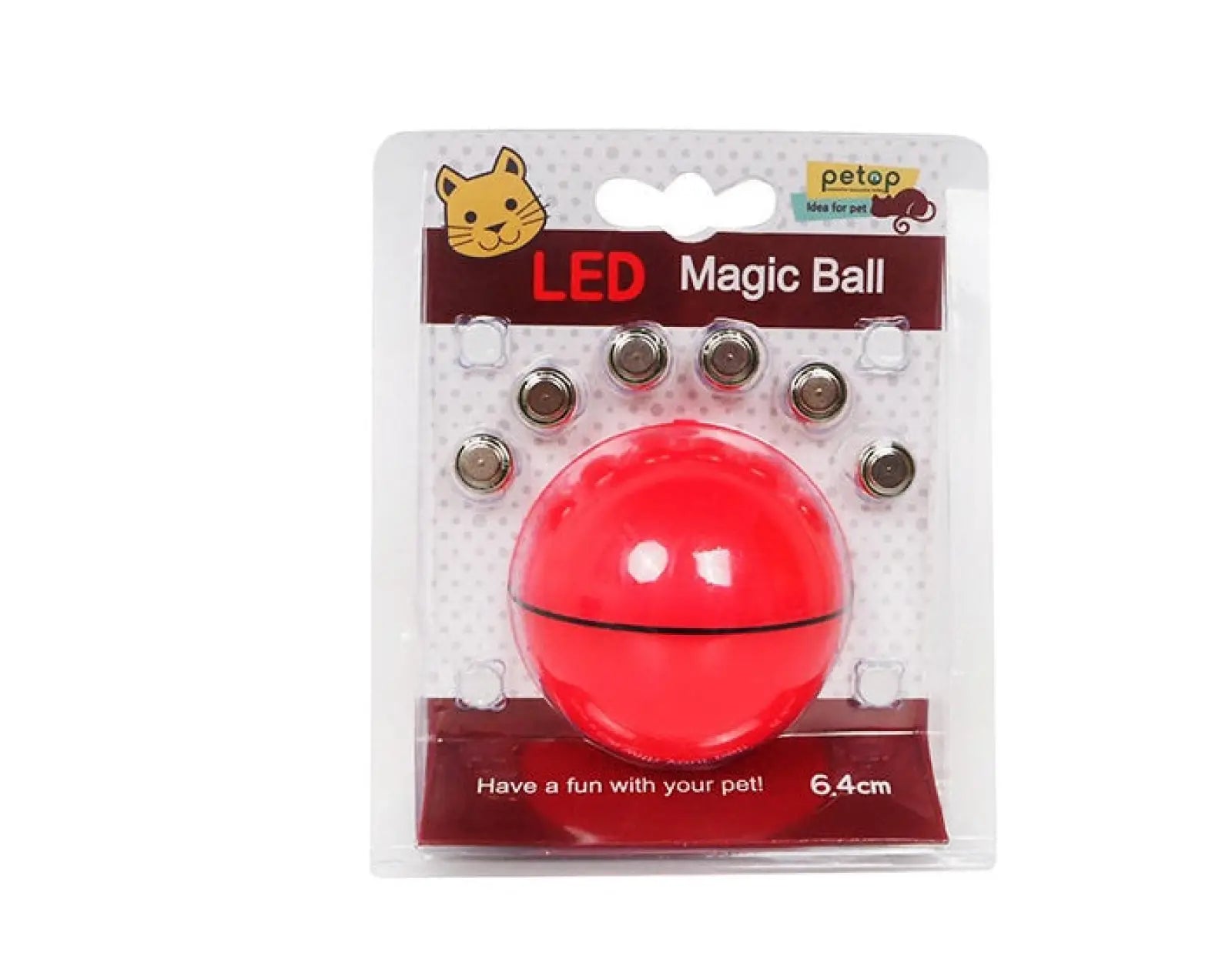 Interactive Led Cat Toy Ball with Catnip and Feathers