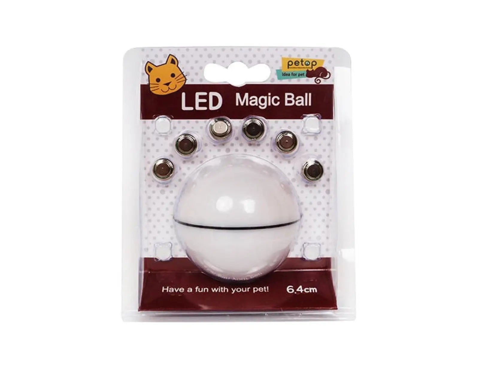 Interactive Led Cat Toy Ball with Catnip and Feathers