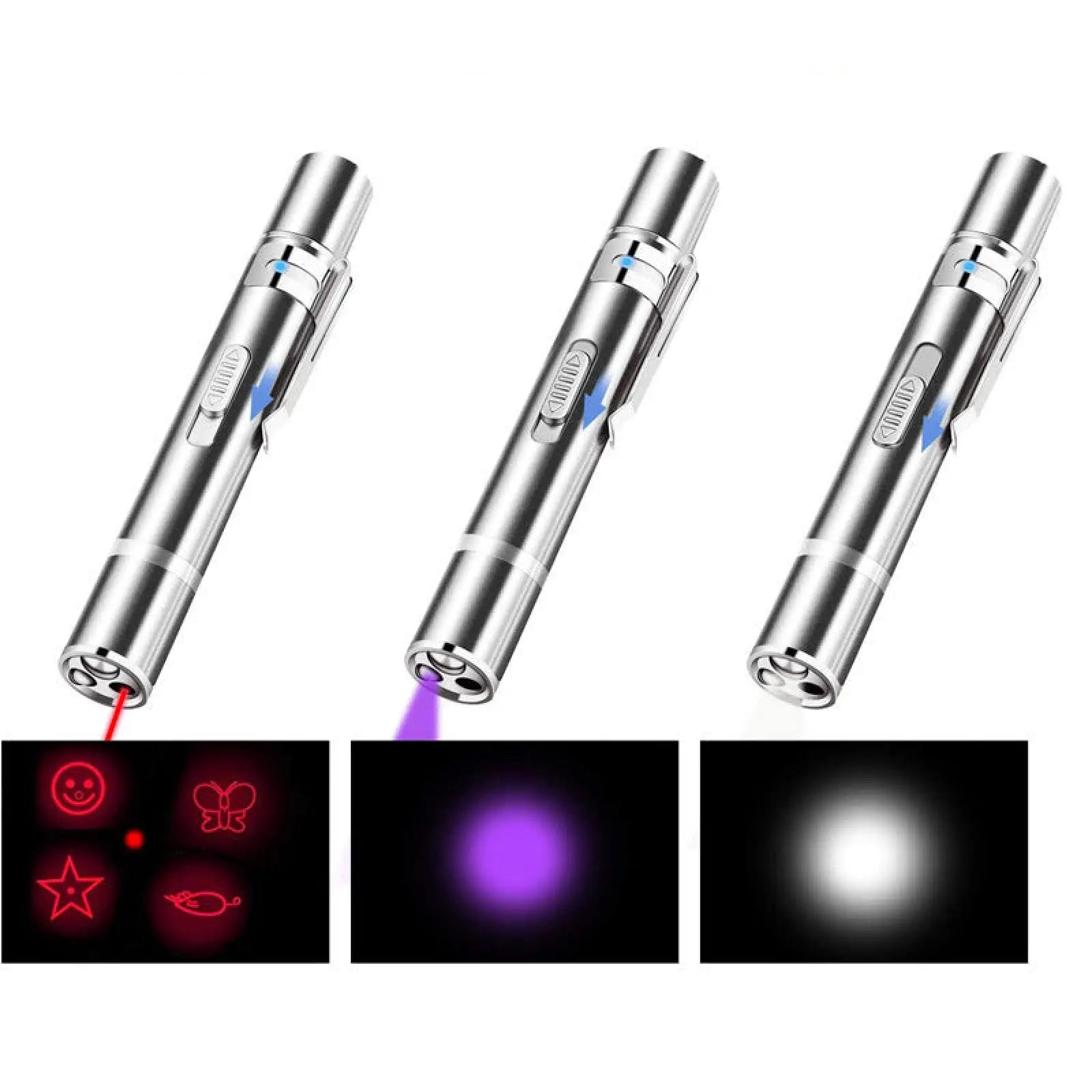 Laser Pointer Cat Toy Usb Rechargeable 5 Patterns