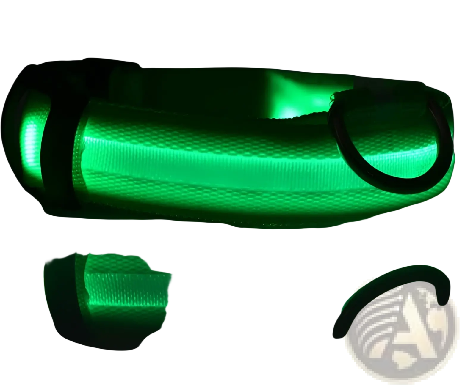 Led Dog Collar Night Safety Glowing Nylon Pet Leash
