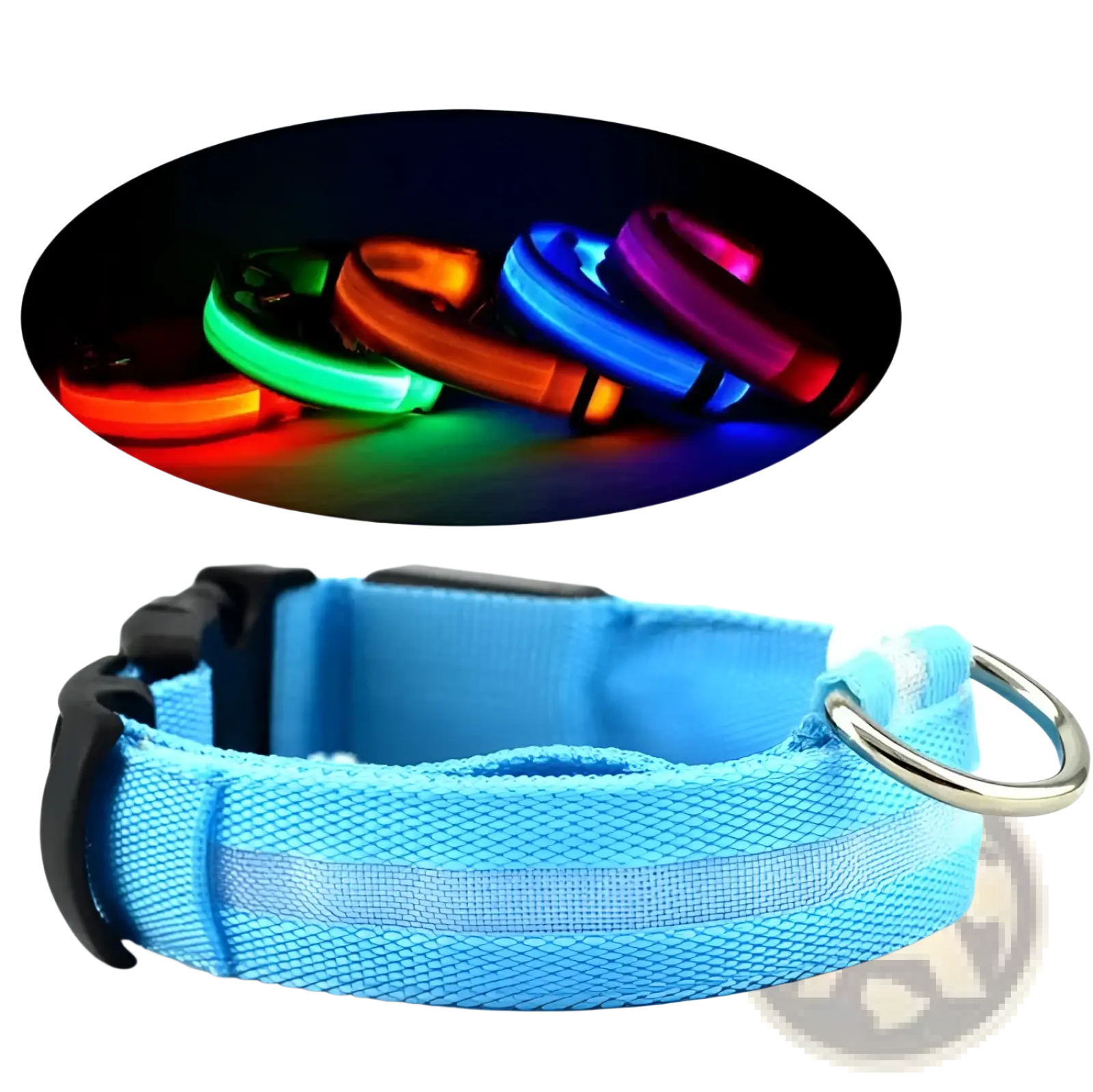 Led Dog Collar Reflective Light Up Safety Halo Belt