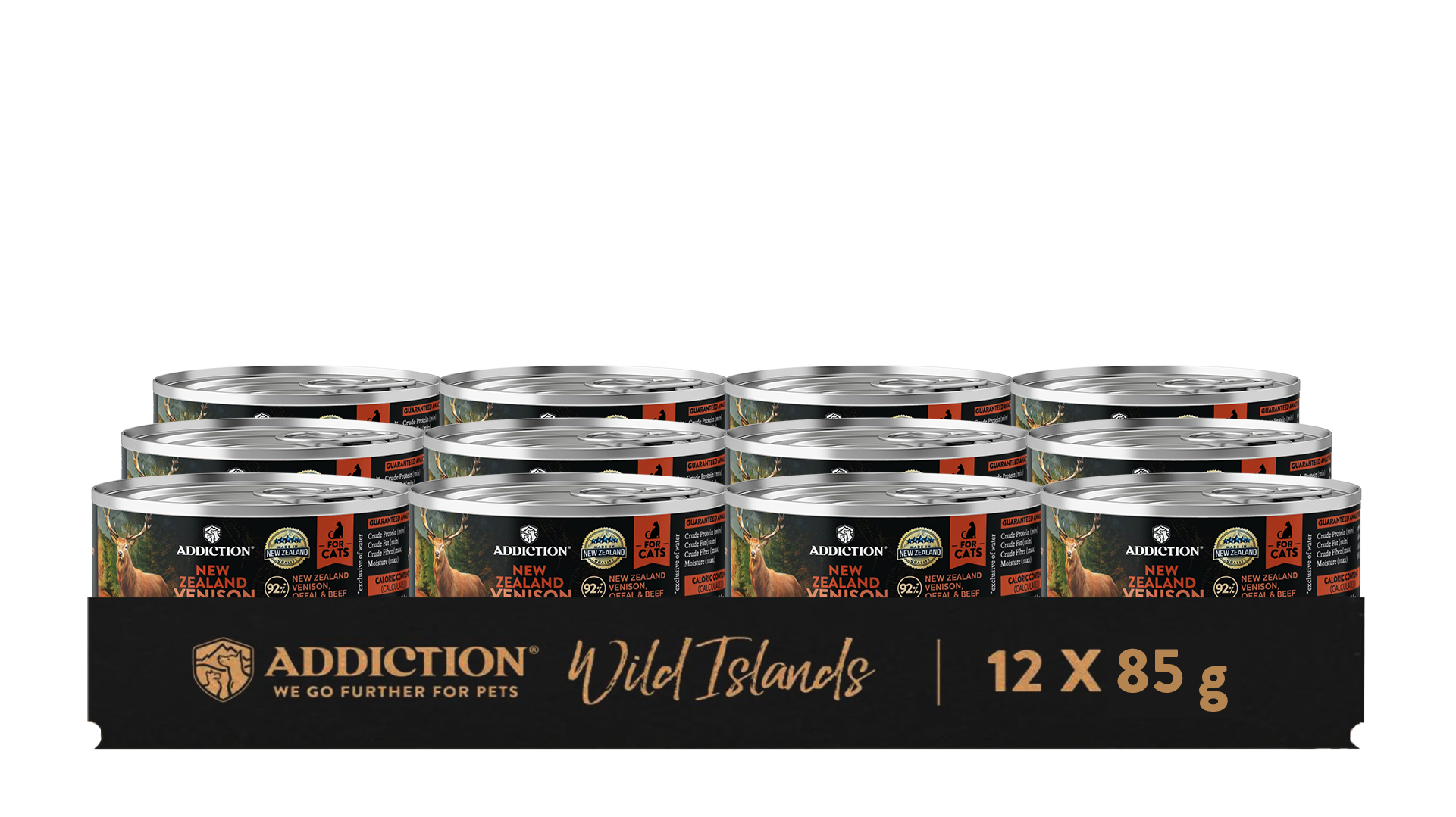 Wild Islands New Zealand Venison Recipe Premium Grain-free Canned Cat Food 85g