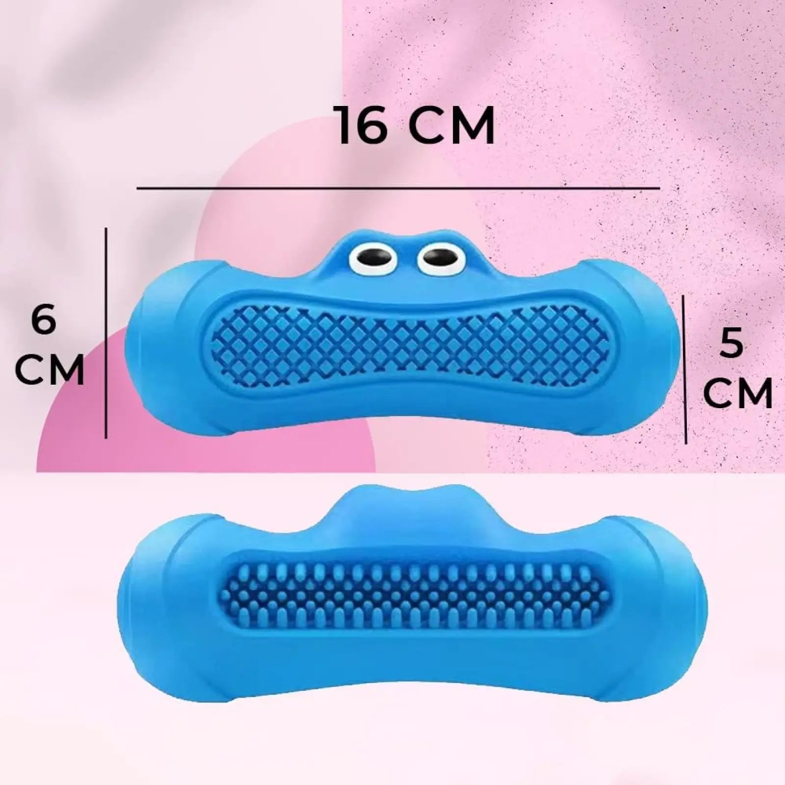 Monster Squeaky Dog Toy Natural Rubber Dental Chew