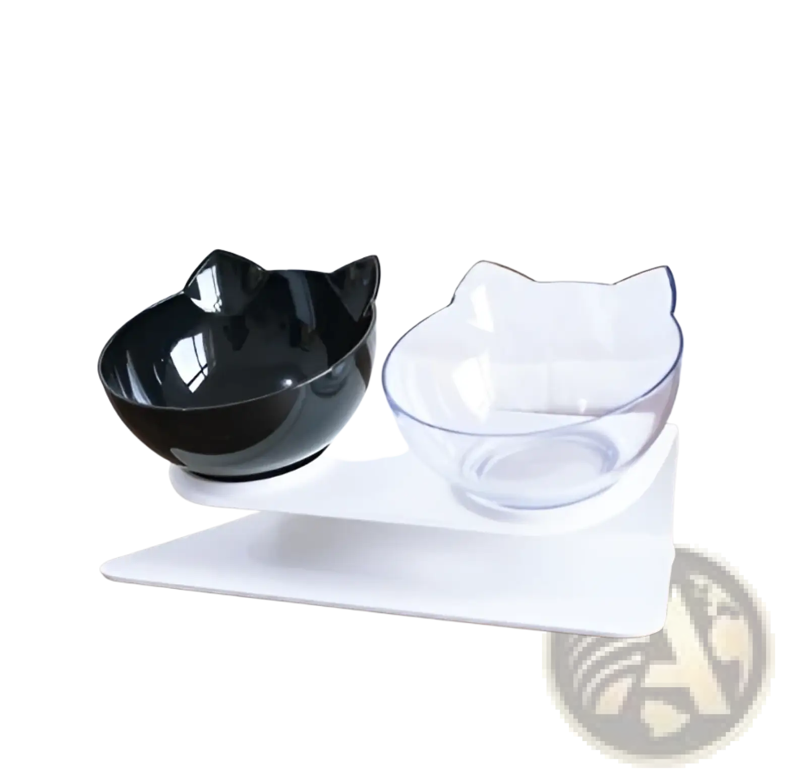 Orthopedic Cat Ear Pet Bowl Slanted Neck Protection