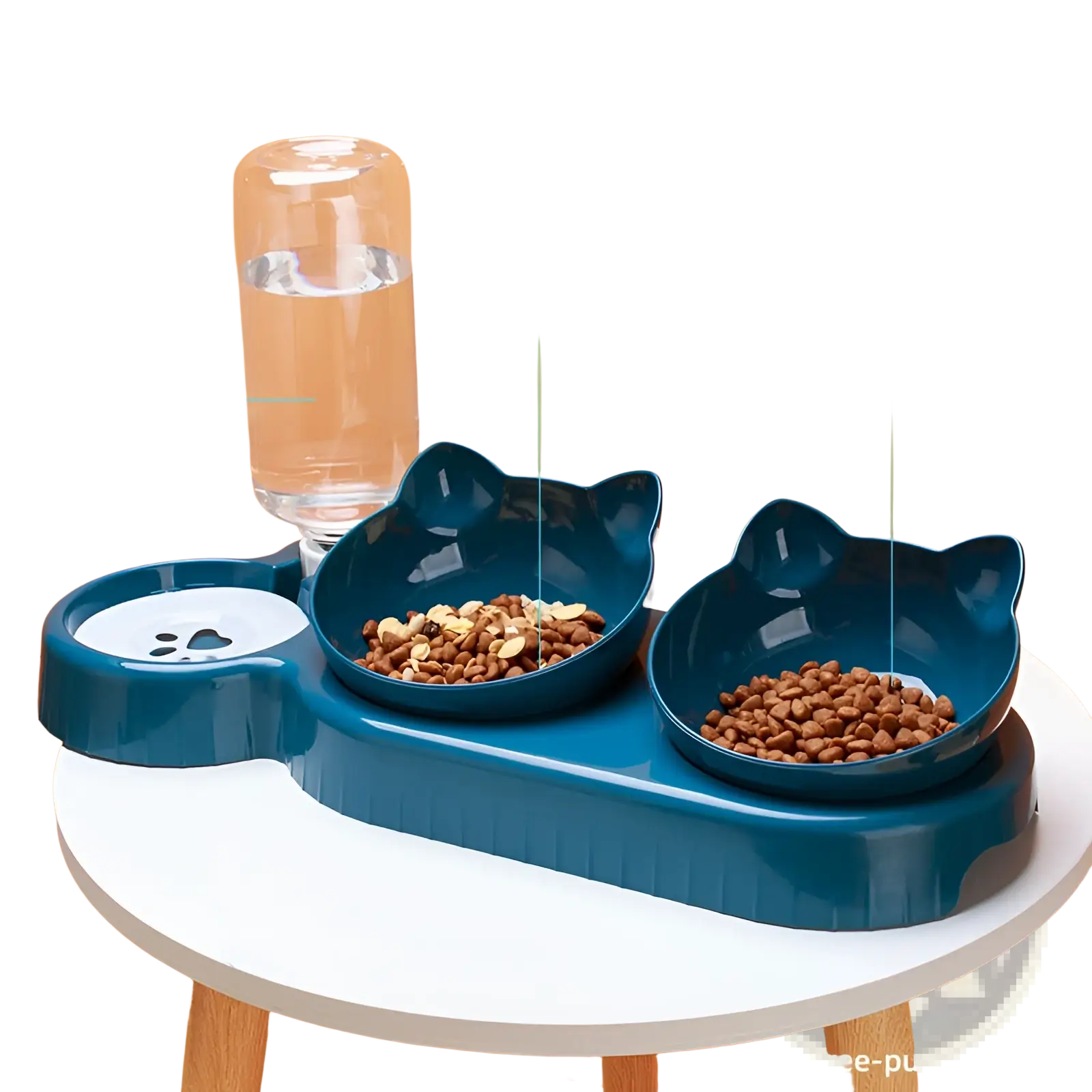 Orthopedic Cat Feeder with Automatic Waterer Bowl Set