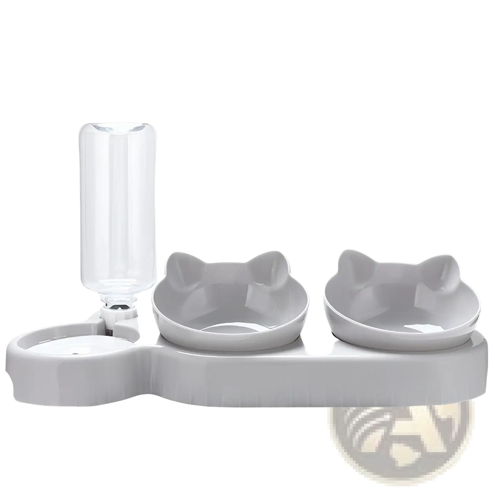 Orthopedic Cat Feeder with Automatic Waterer Bowl Set