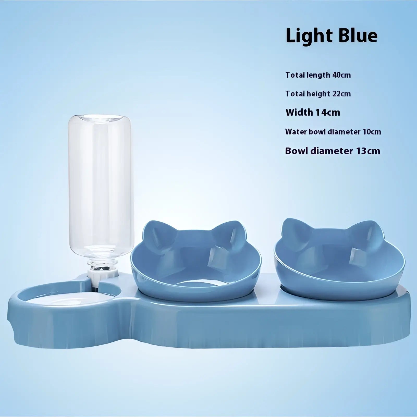 Orthopedic Cat Feeder with Automatic Waterer Bowl Set