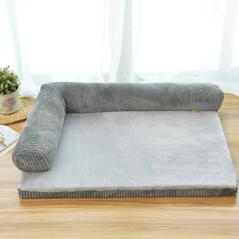 Premium Corduroy Plush Orthopedic Pet Bed