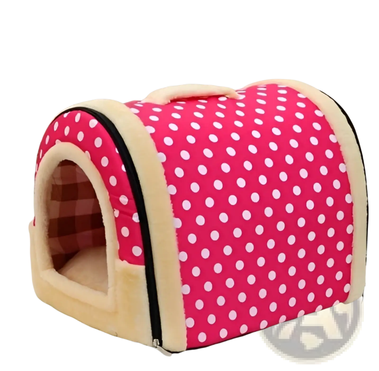 Portable Pet Bed Soft Plush Kennel for Cats and Dogs