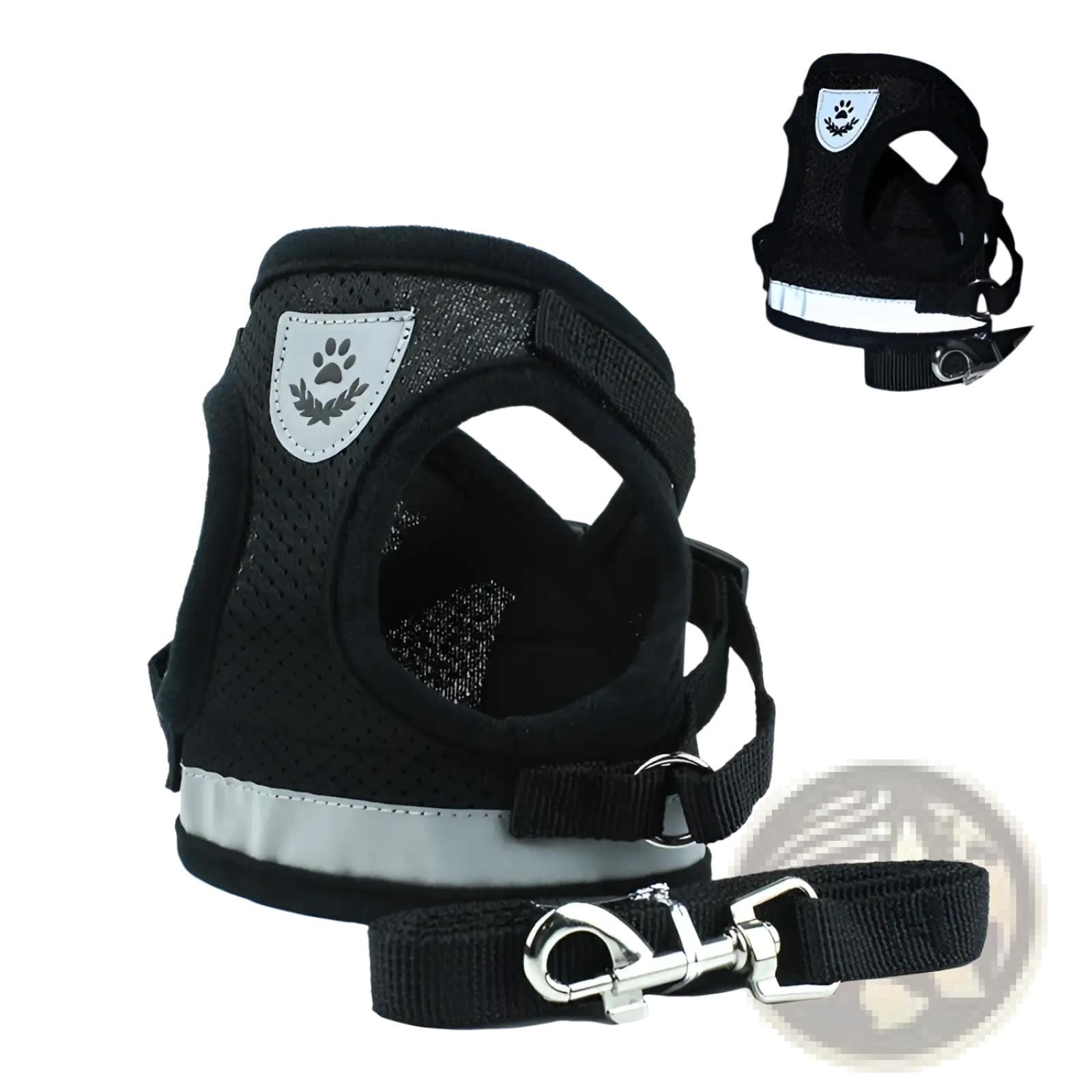 Reflective Mesh Dog Harness with Leash Set