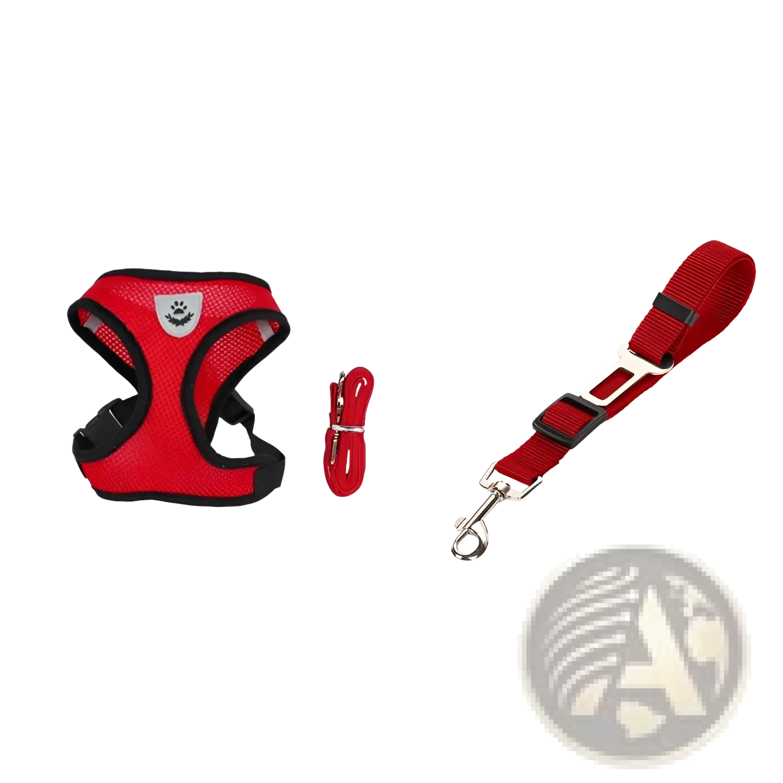 Reflective Mesh Dog Harness with Leash Set