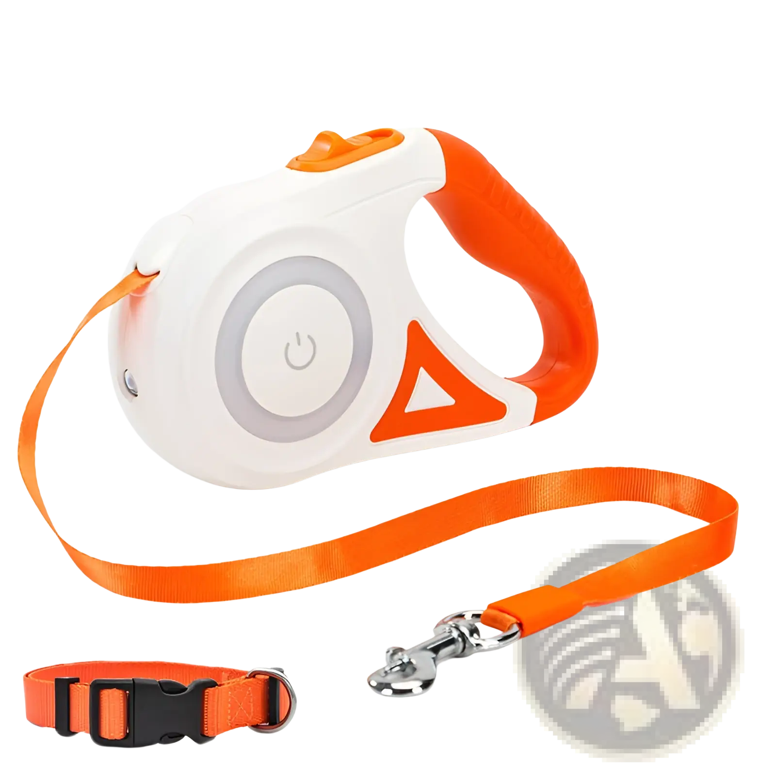 Retractable Dog Leash with Led Light and Collar Set