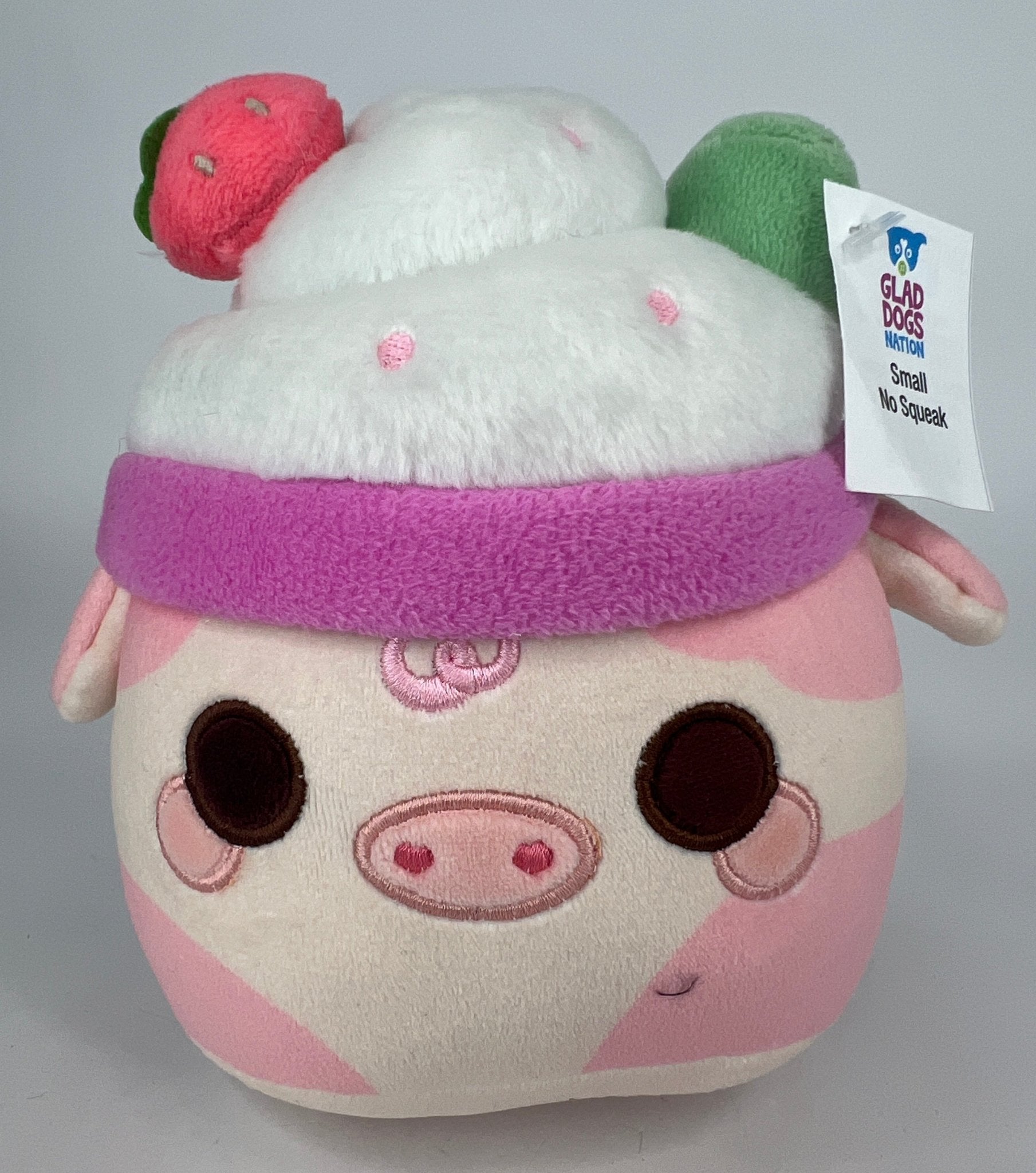 BOGO! Small Squishy Cuddlers Super Soft Plush Pet Toys: Squeak & NO Squeak