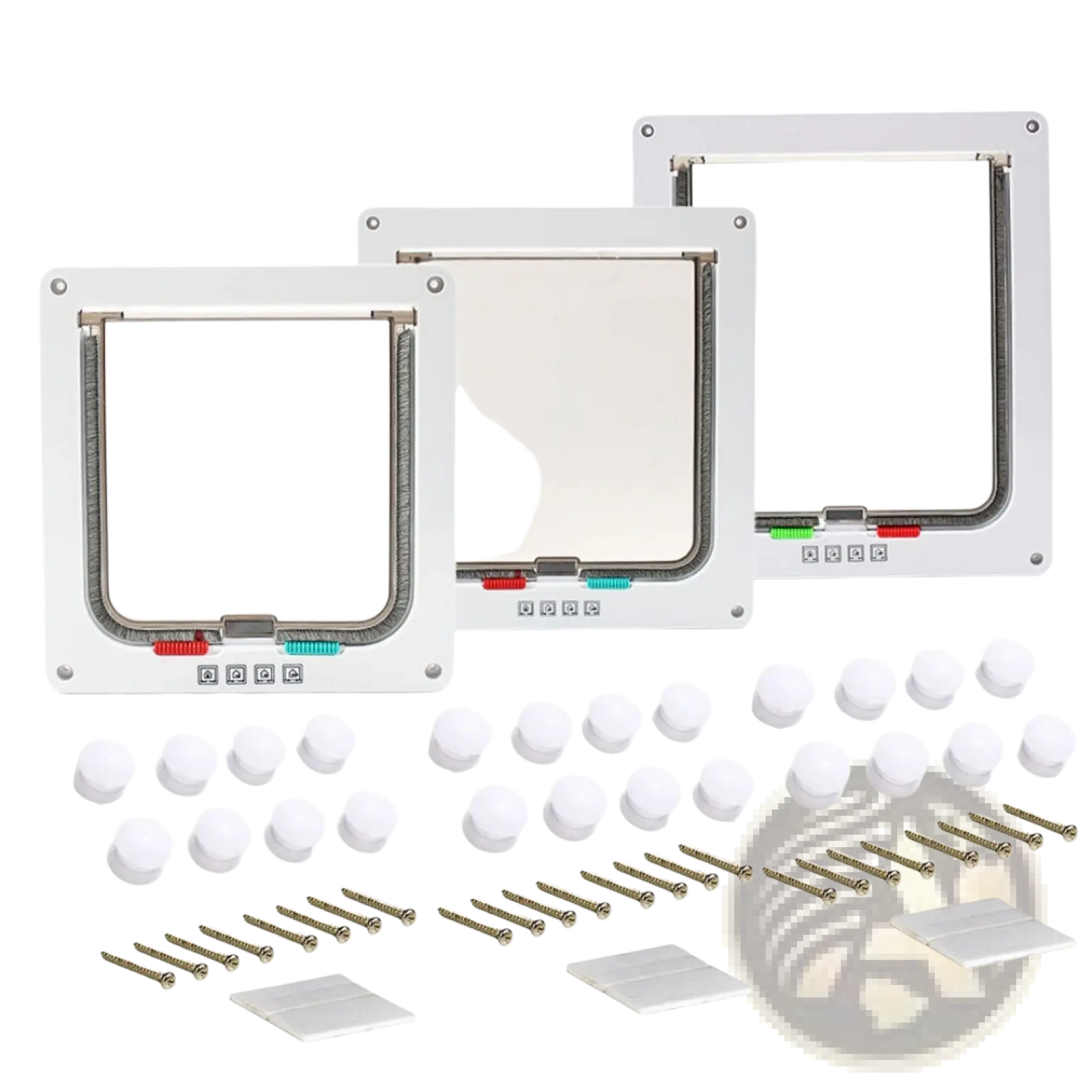 Xl Pet Door 4 Way Locking Magnetic Dog Cat Flap White