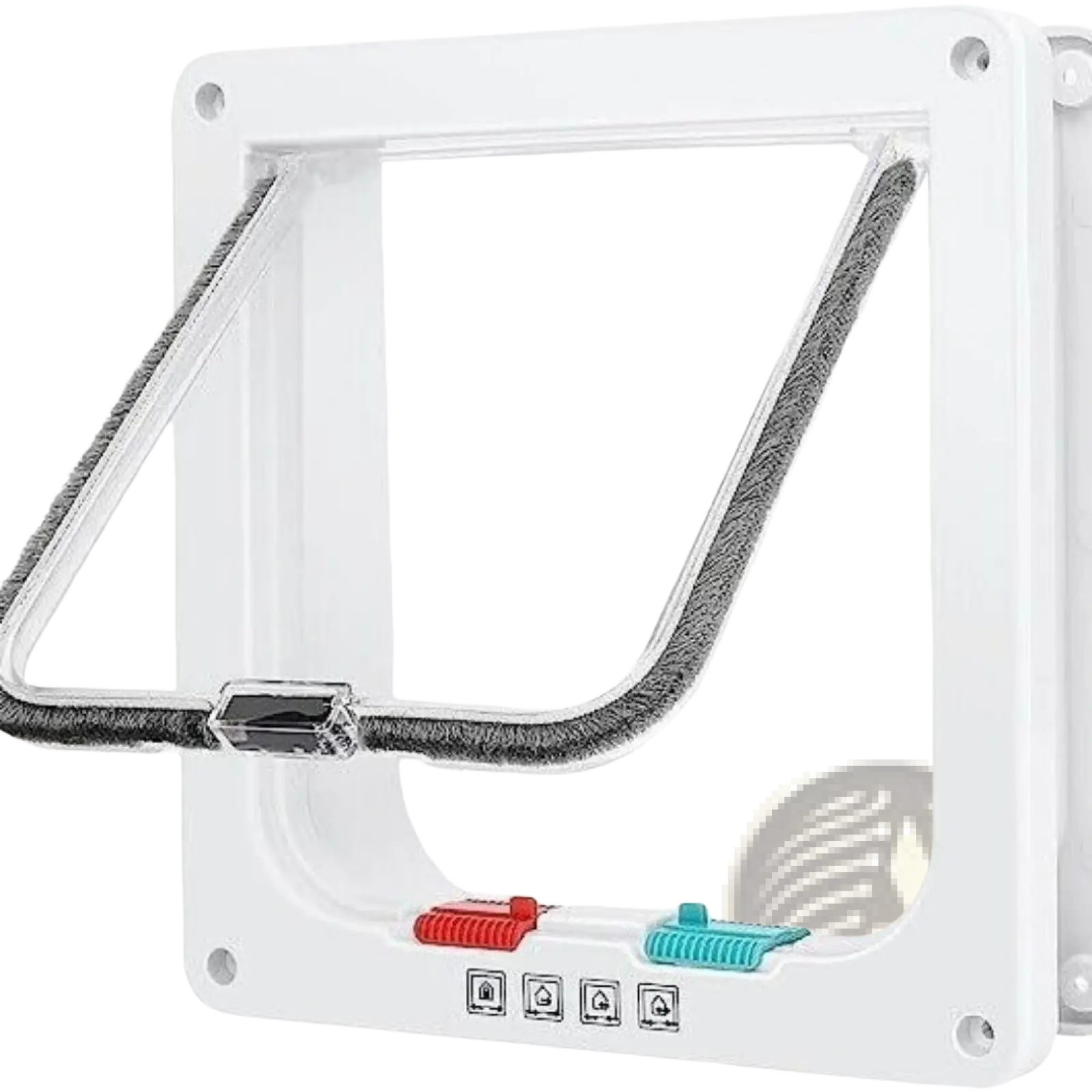 Xl Pet Door 4 Way Locking Magnetic Dog Cat Flap White