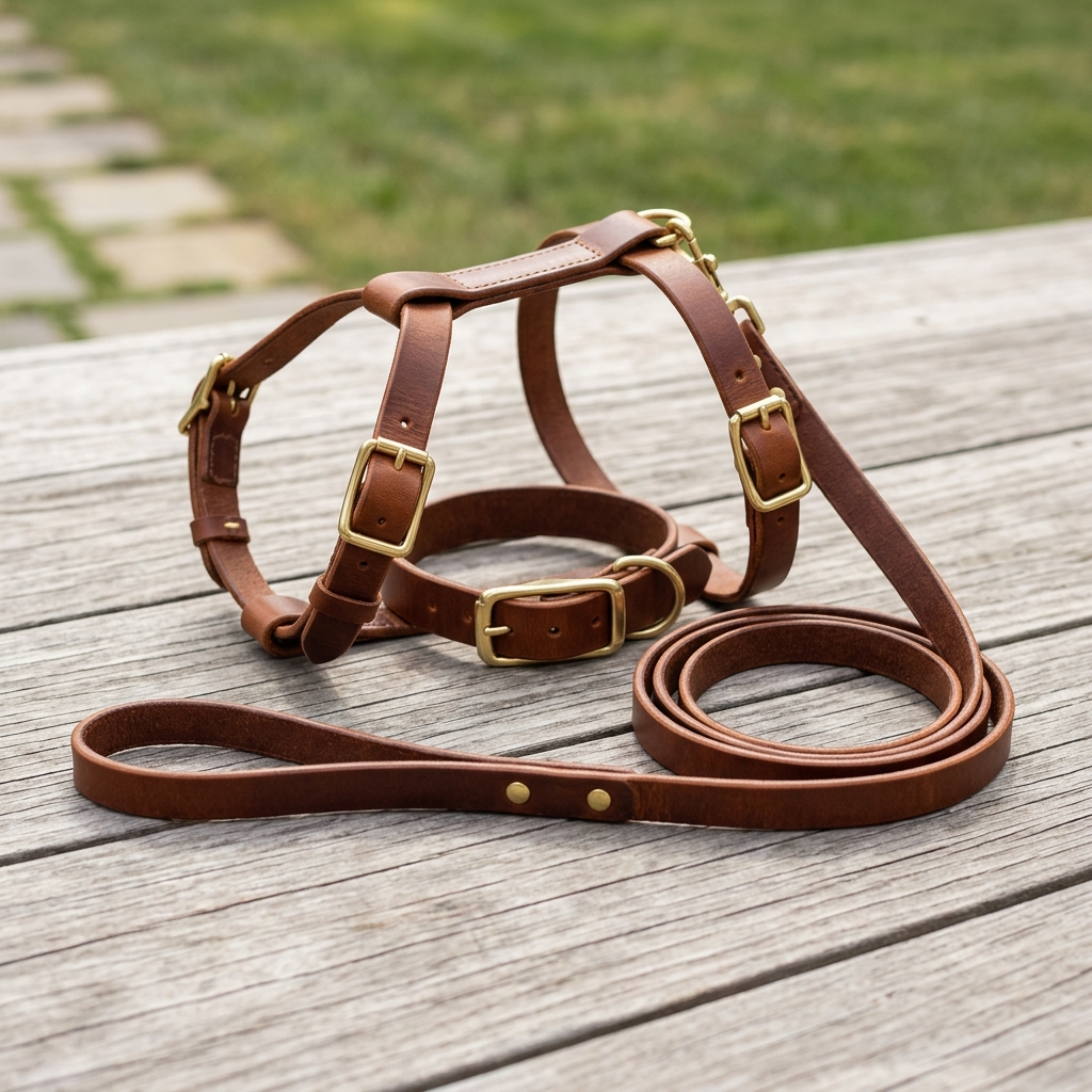 Leash, Collar, and Harness