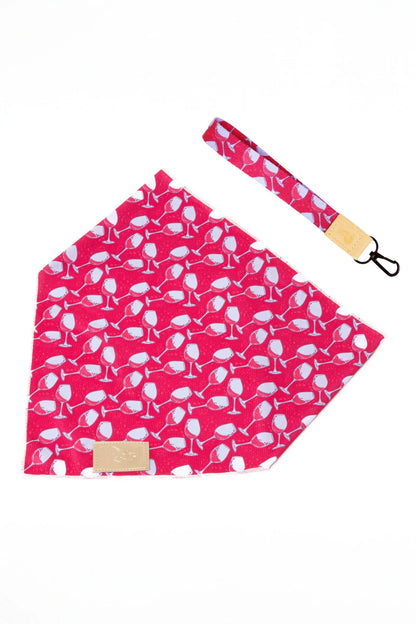 Red Mountain Syrah Dog Bandana &amp; Matching Keychain