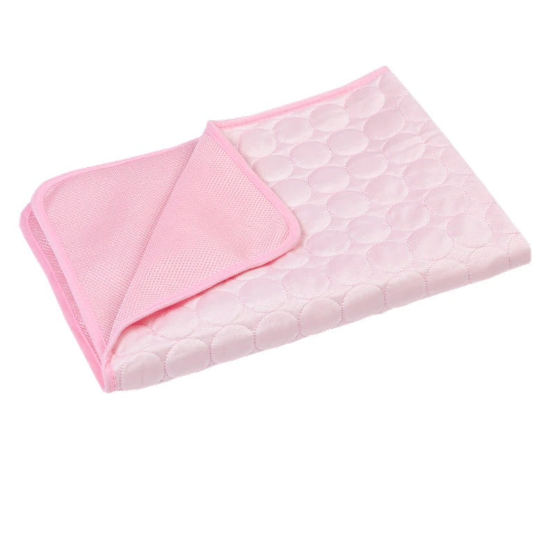 Dog Cooling Mat Cooling Pad For Pets Chilly Pad For Kennels, Crates, Cars, Indoor &amp; Outdoor Ice Silk Mat Cooling Blanket Cushion Non-Toxic Breathable Sleep Bed Beach