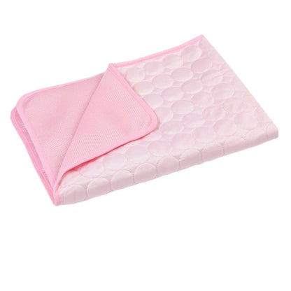 Dog Cooling Mat Cooling Pad For Pets Chilly Pad For Kennels, Crates, Cars, Indoor &amp; Outdoor Ice Silk Mat Cooling Blanket Cushion Non-Toxic Breathable Sleep Bed Beach