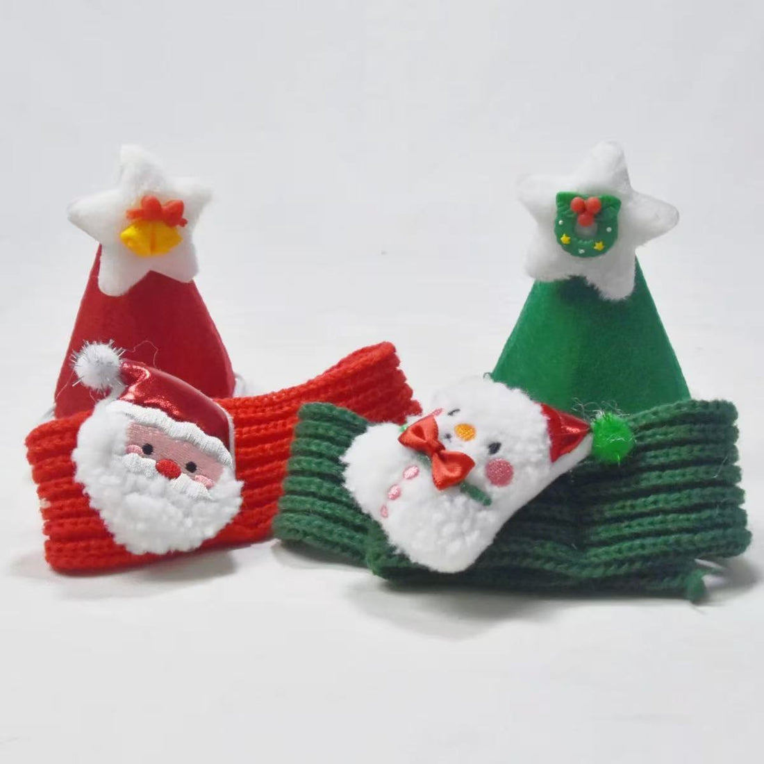 Christmas Knitted Scarf And Hat For Dogs And Cats